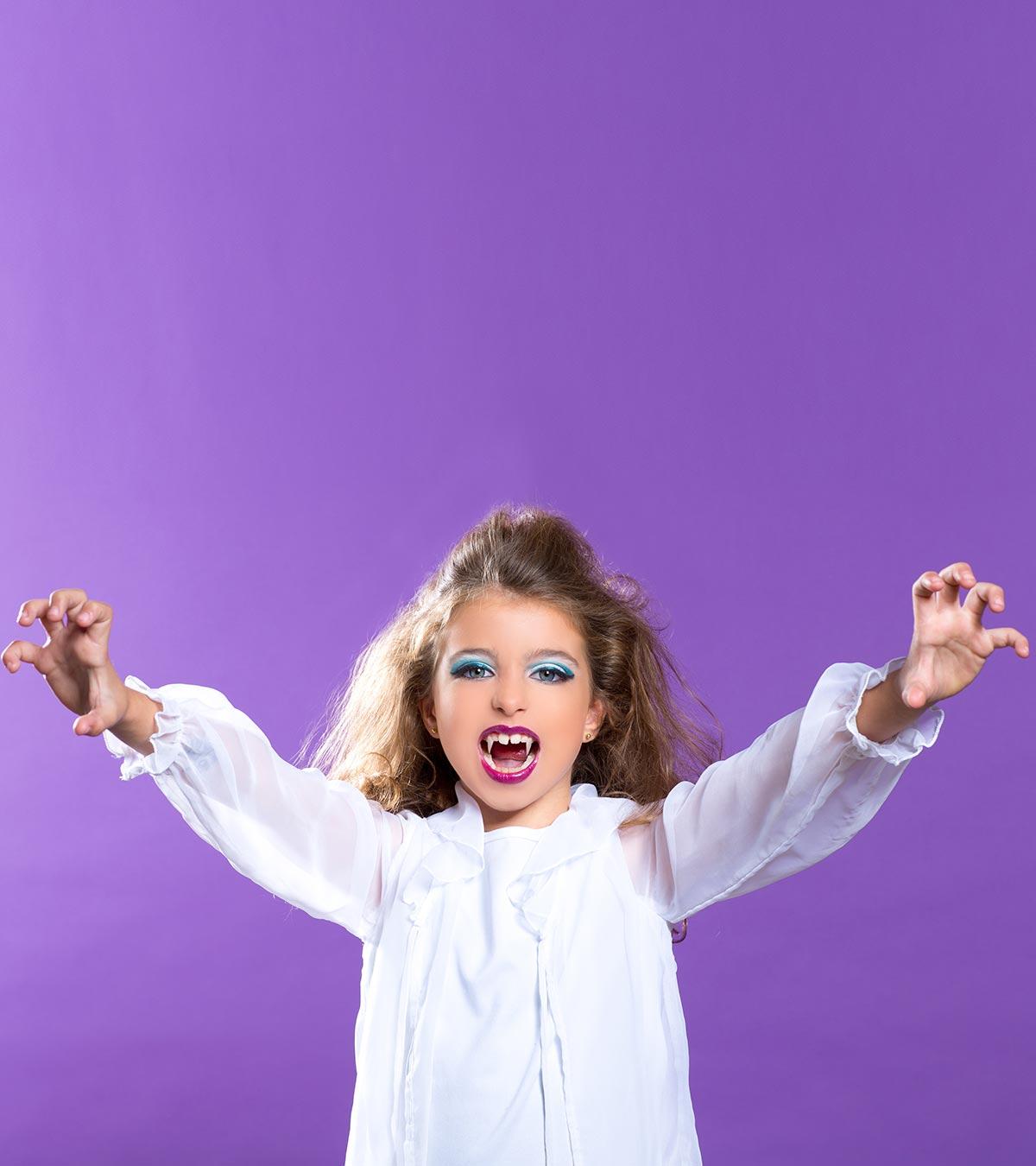A kid attaches a vampire