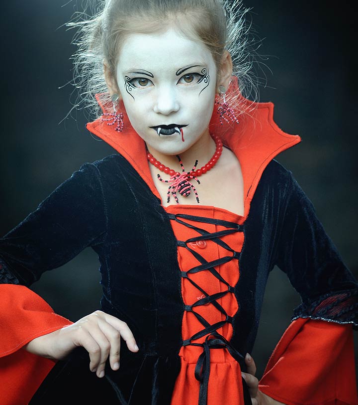 Girl vampire costume for kids
