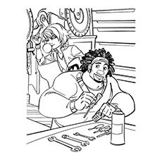 Wasabi and Go Go Tamada of Big Hero 6 coloring page