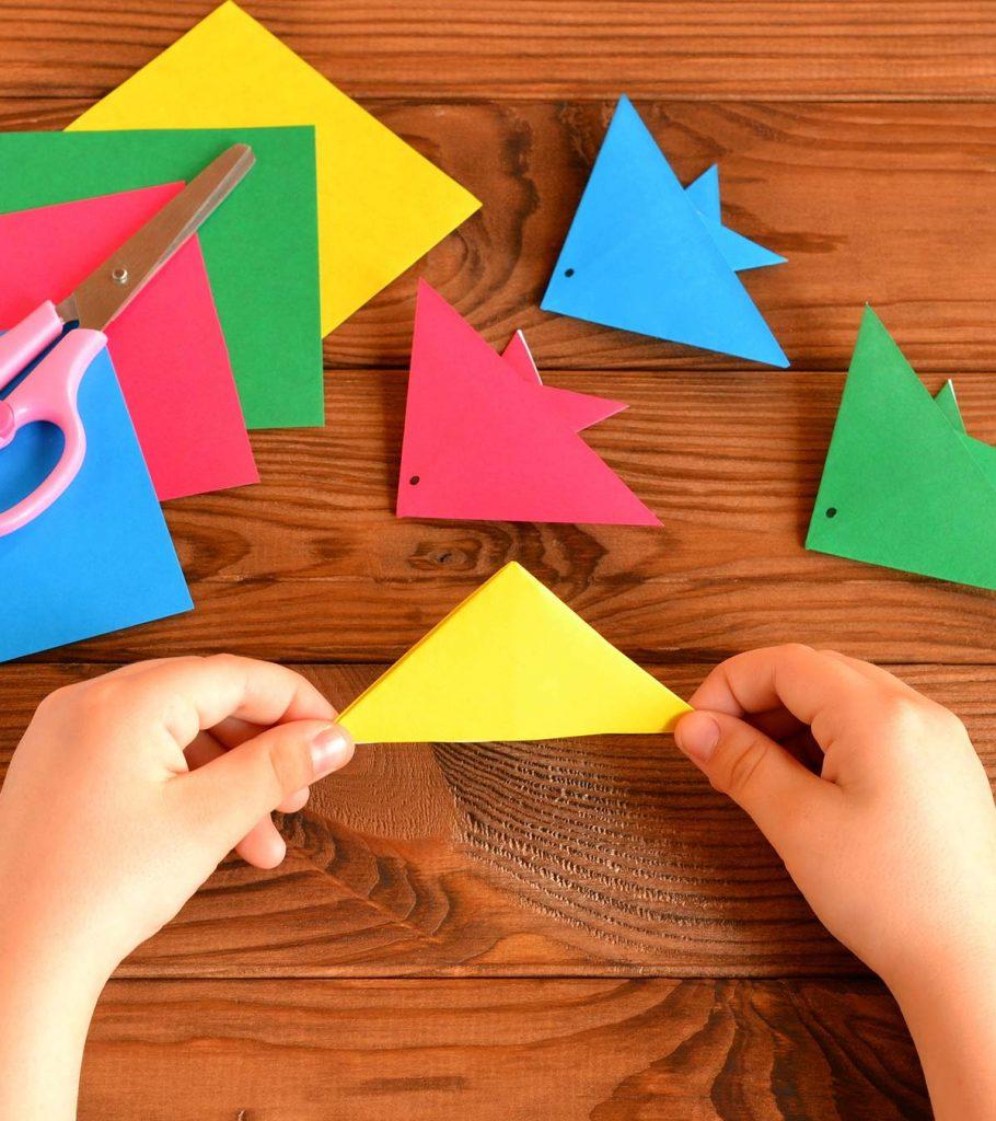 Colorful Kids Origami Kit DIY Cut Paper Toys With Safety Scissors for Kids  Toddler Beginners Training and School Craft Lessons 