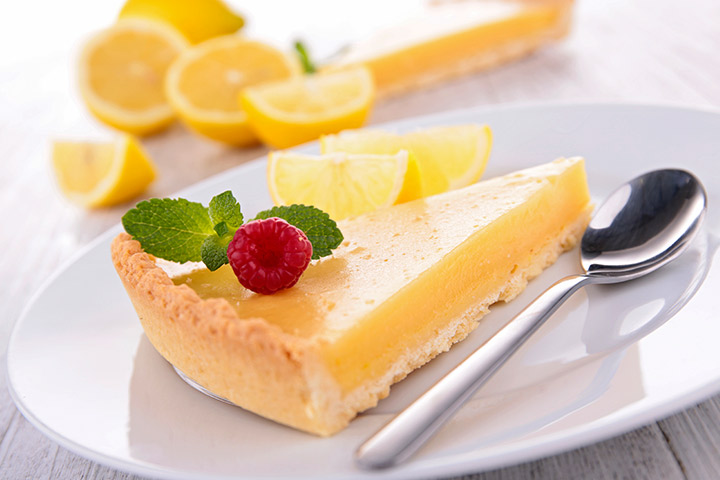 Lemon yogurt tart dessert recipe for teens