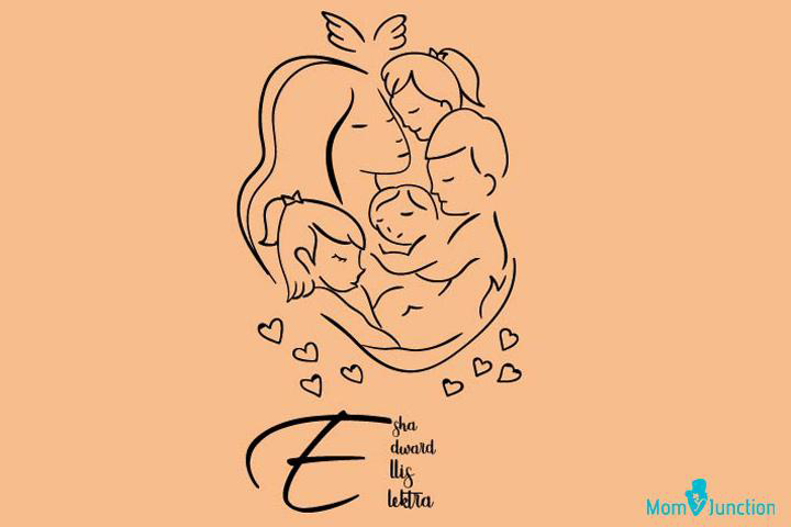 Tattoo idea for the names Esha, Edward, Elliz, and Electra