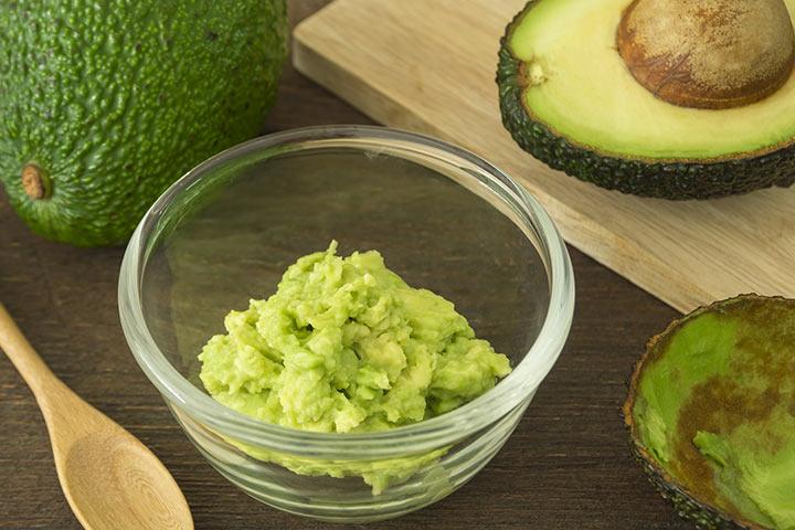 Avocado baby food recipes, avocado and banana mash