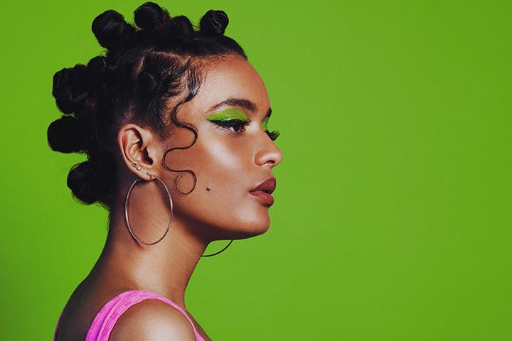 Bantu knots hairstyle 