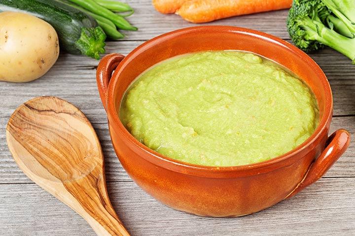 Avocado baby food recipes, carrot and avocado puree