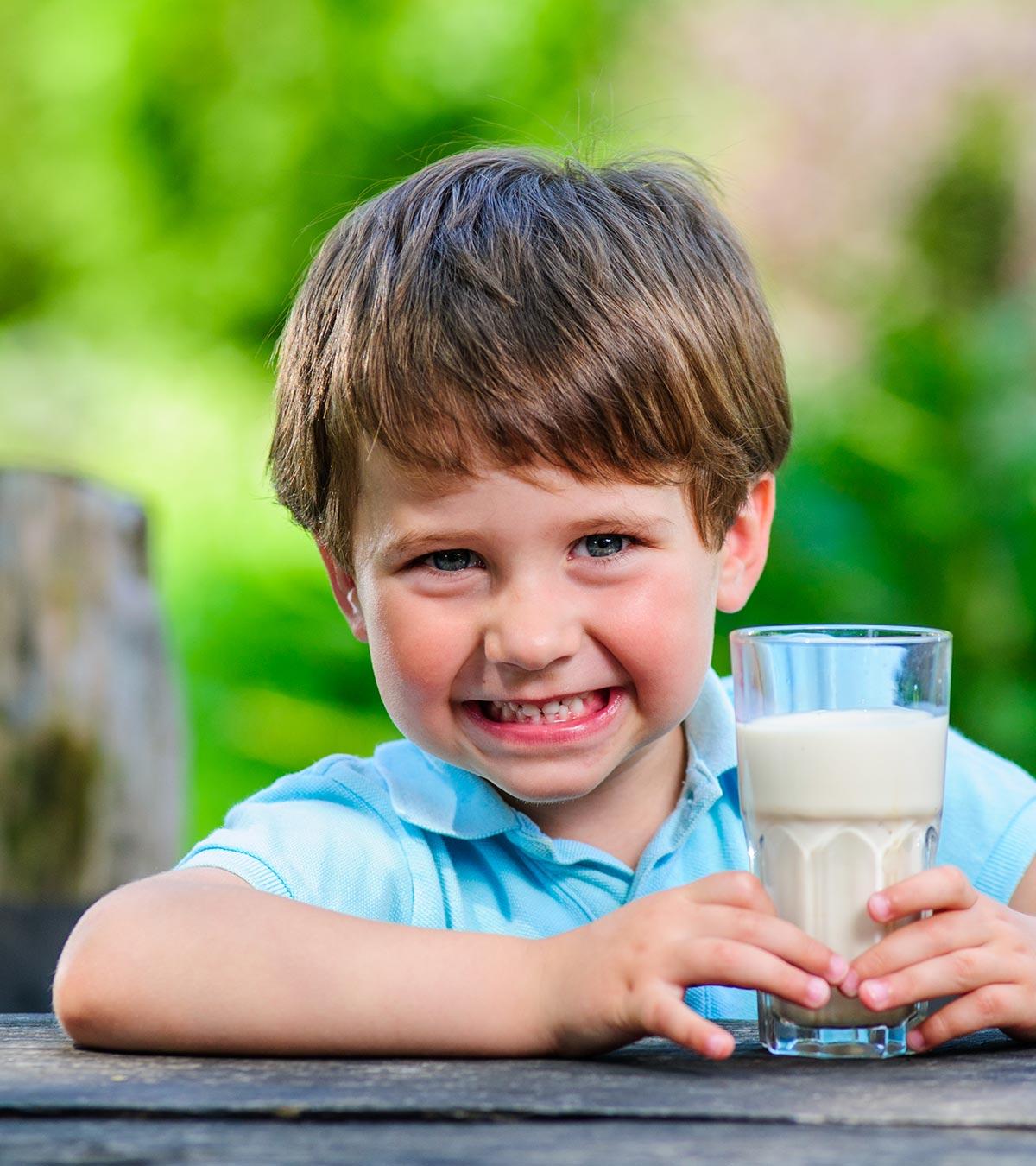 A Boy Having Ensure Drink