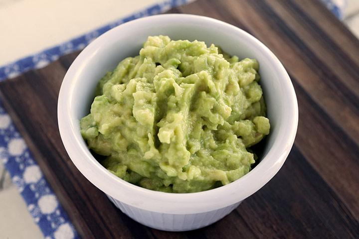 Avocado baby food recipes, sweet potato and avocado puree