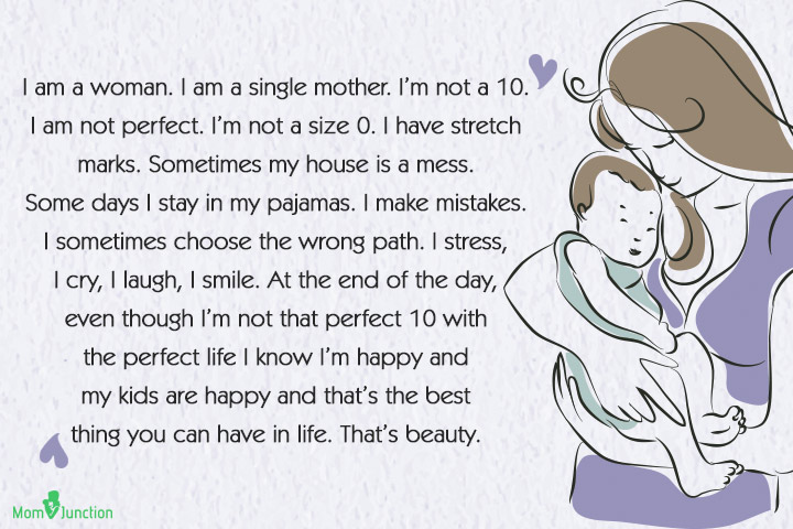 I stress, I cry, I laugh, I smile-single moms quote