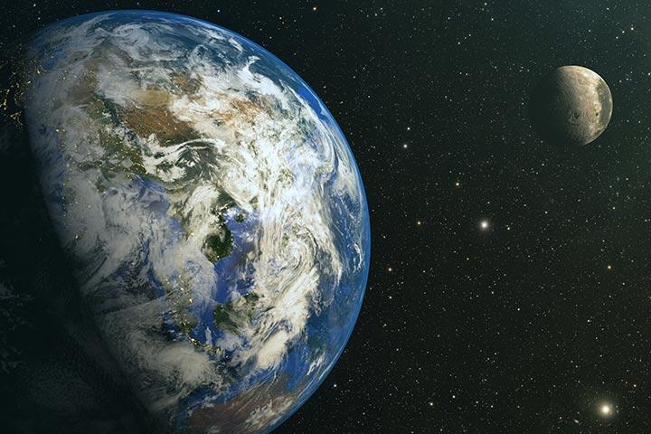 Moon orbiting facts for kids