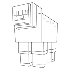 Mincraft Sheep to Color Free