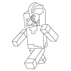 Minecraft Two Face Character to Color