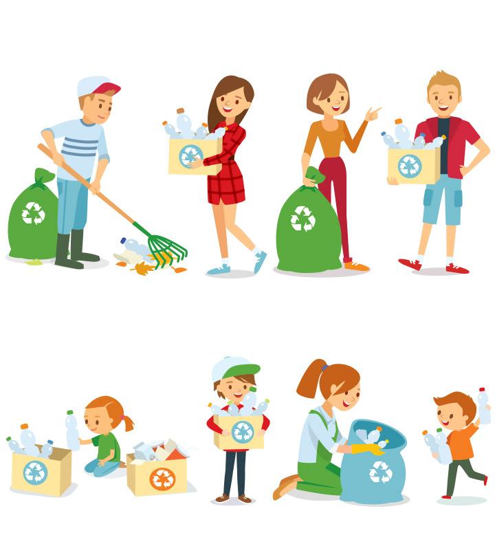 Kids Representation Of Recycling Games And Activities