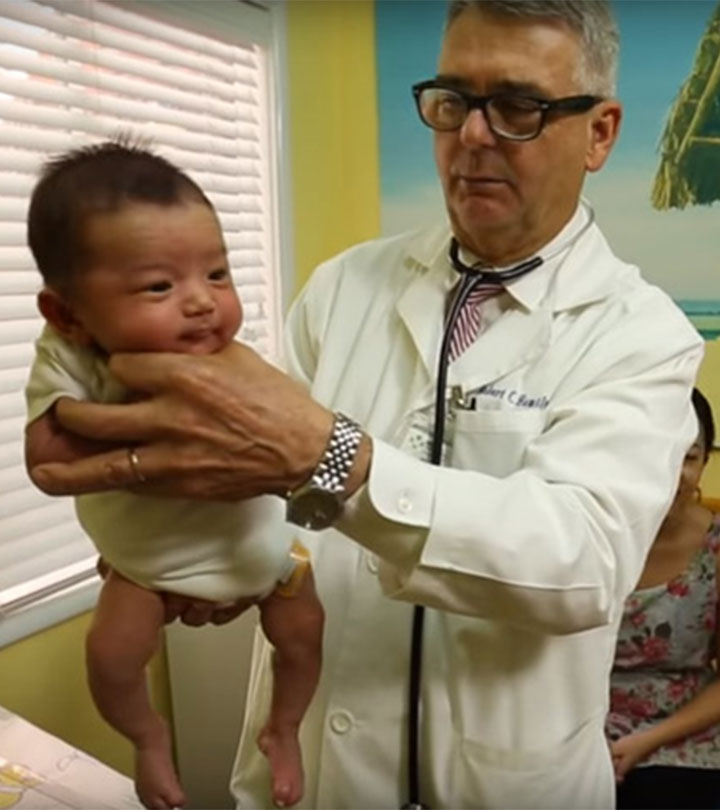It's Amazing How This Doctor Calms Down A Baby