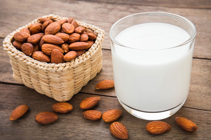 Almonds for kids, homemade almond milk recipe