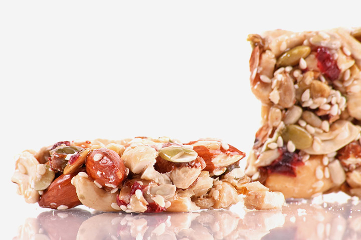 Peanuts and almond cluster agave snack bar camping recipes for kids