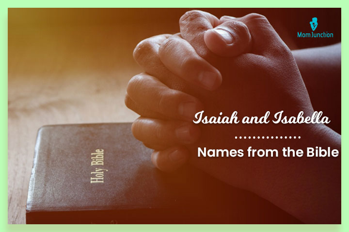 Isaiah and Isabella are meaningful biblical names for twins