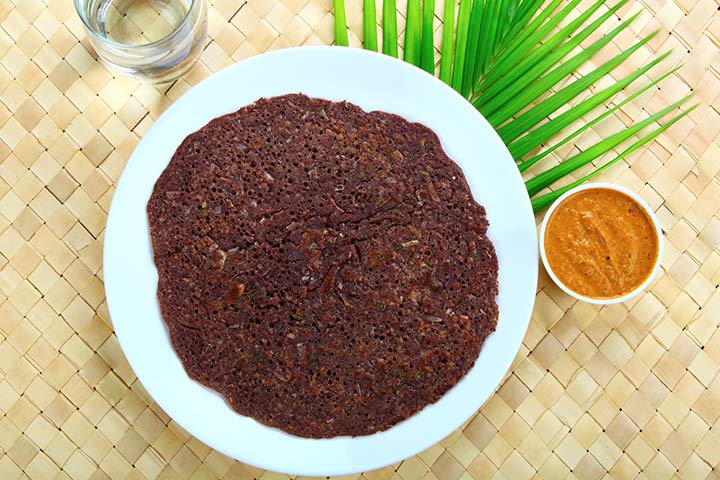 Ragi vegetable dosa, Indian breakfast recipes for kids