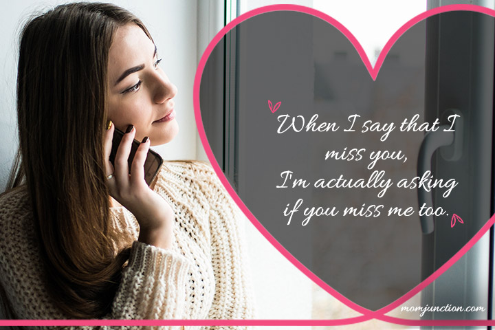 When I say that I miss you, love quotes for husband
