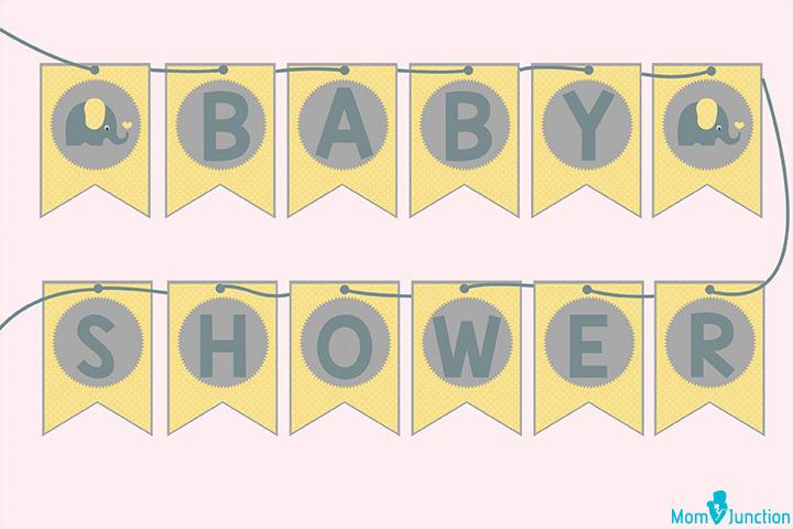 Diy baby hot sale shower banner