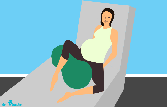 Peanut ball birthing exercises duirng pregnancy