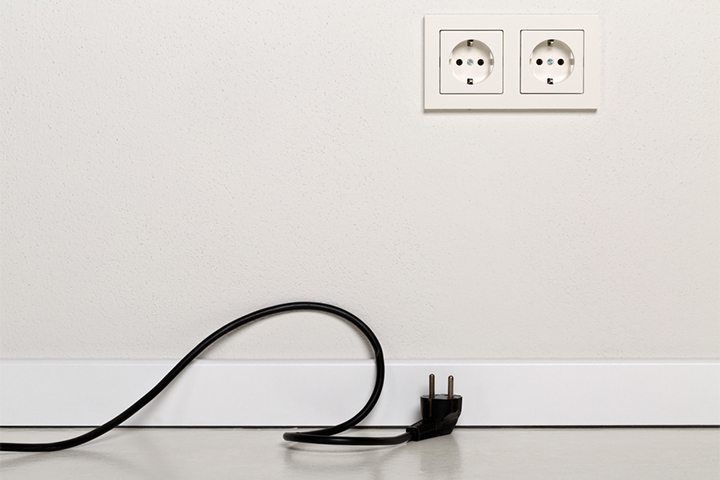 Unplug all the electrical devices before sleeping