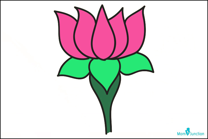 How To Draw Lotus Flower | Simple Step-By-Step Guide With Images