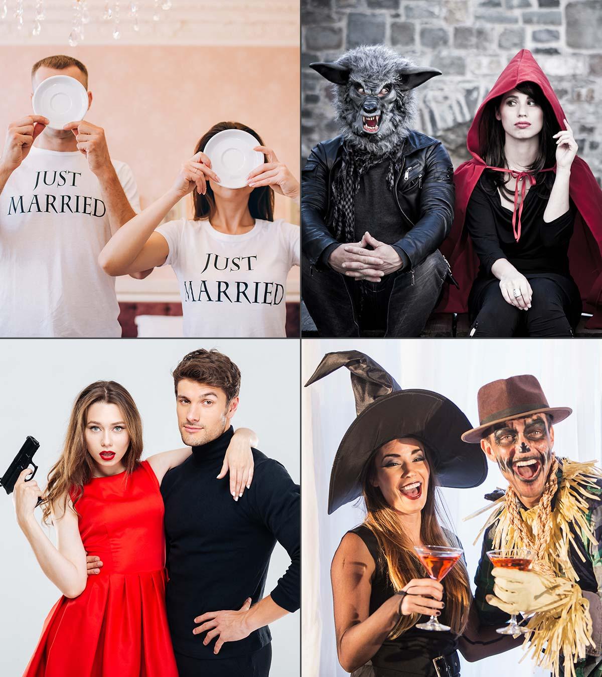 Couples Wearing Different Costumes