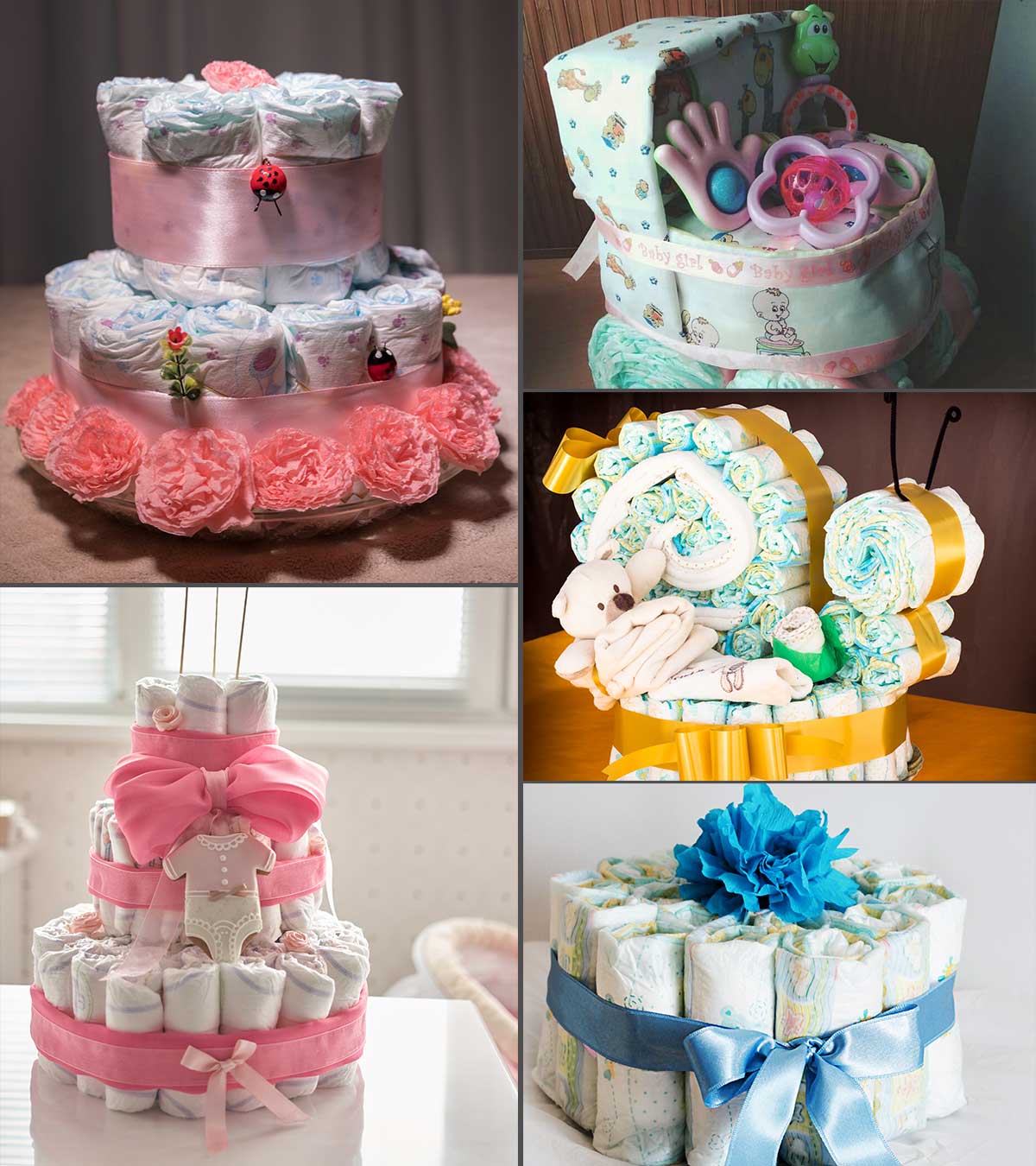 10 Stunning DIY Diaper Cake Ideas To Decorate The Place