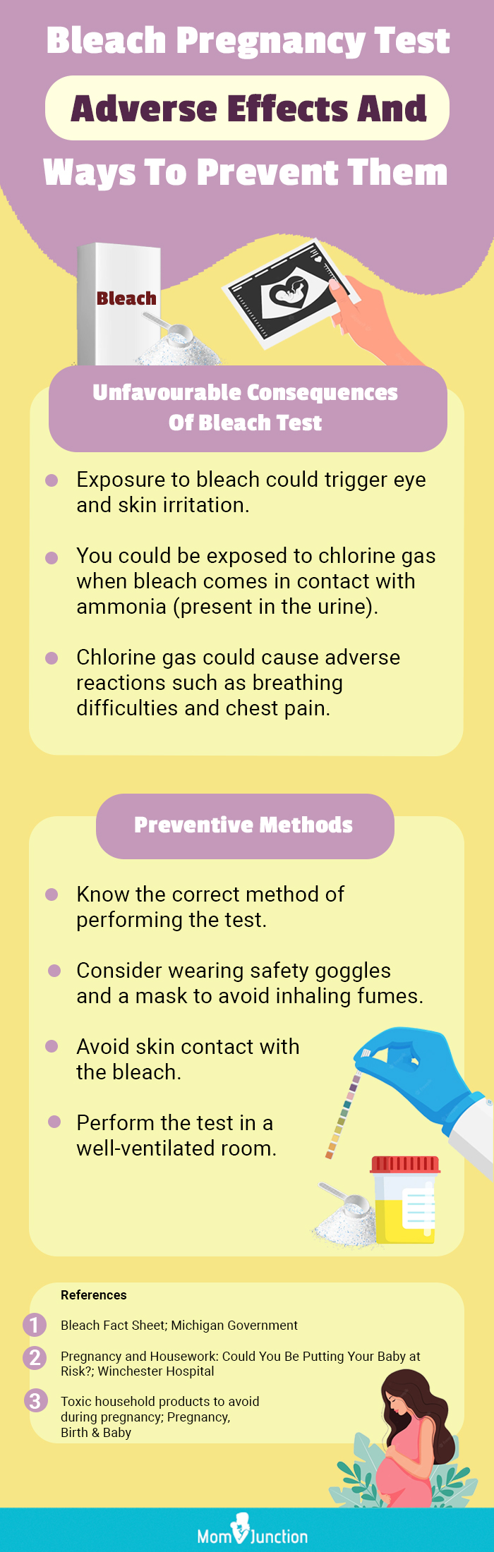 consequences of bleach test and preventive methods (infographic)