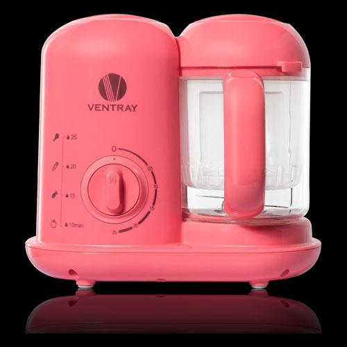Ventray Baby Food Maker, All-in-One Baby Food Processor, Peach