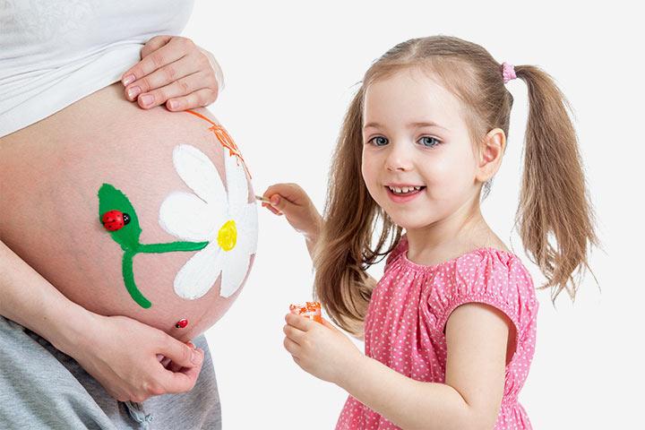 Pregnant belly painting