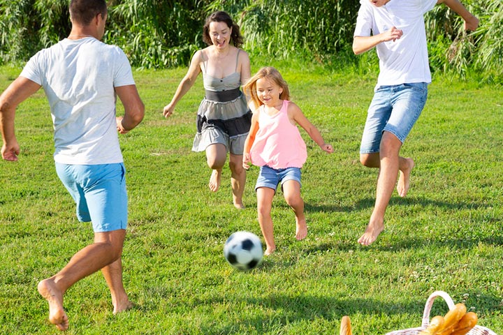 Encourage your children to participate in sports and spend time outdoors.