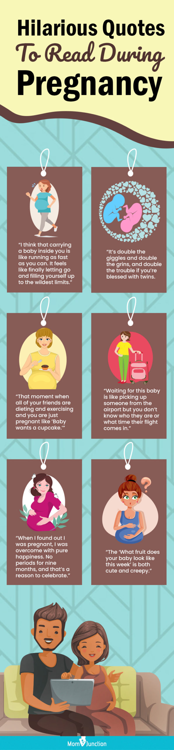 hilarious quotes to read during pregnancy (infographic)