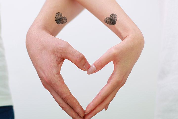 1. Matching Thumbprint Tattoos for Couples - wide 3