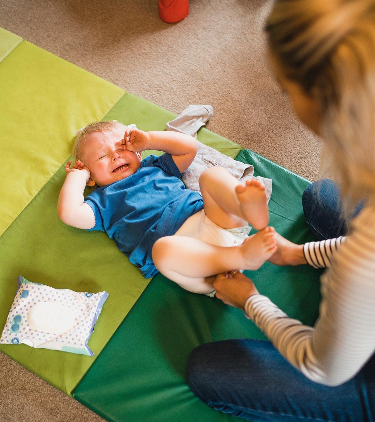 Baby Suffering From Hemorrhoids
