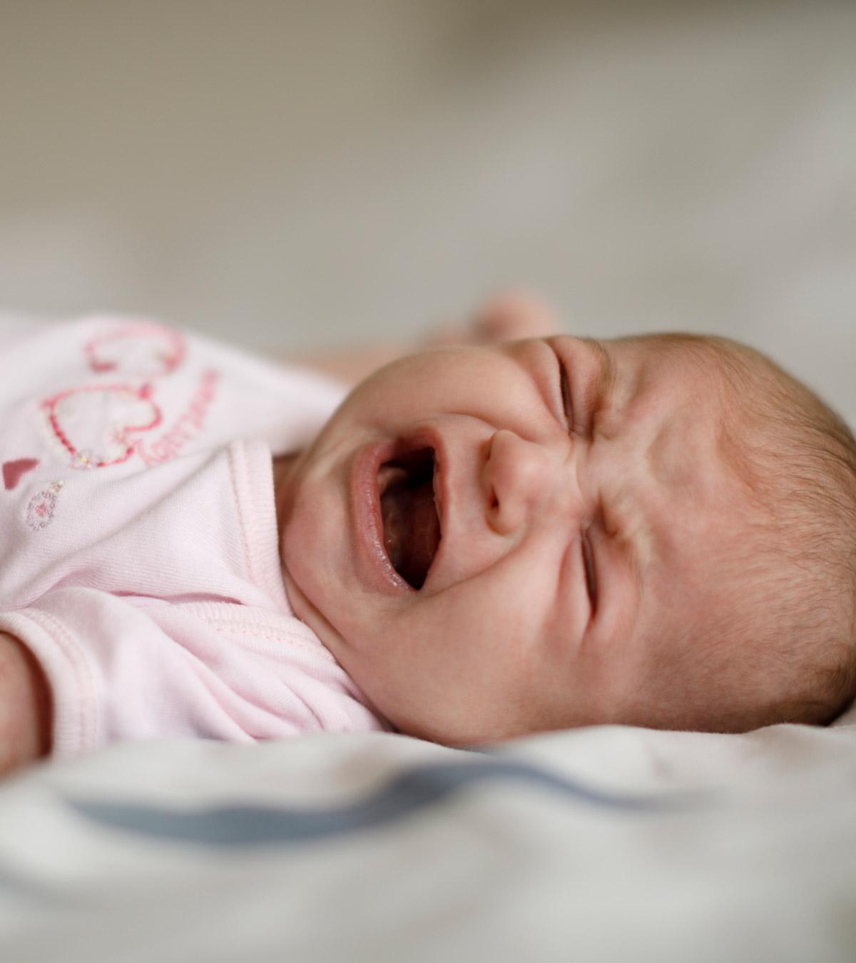 Baby With A Hoarse Voice, Possibly Crying Or Showing Discomfort