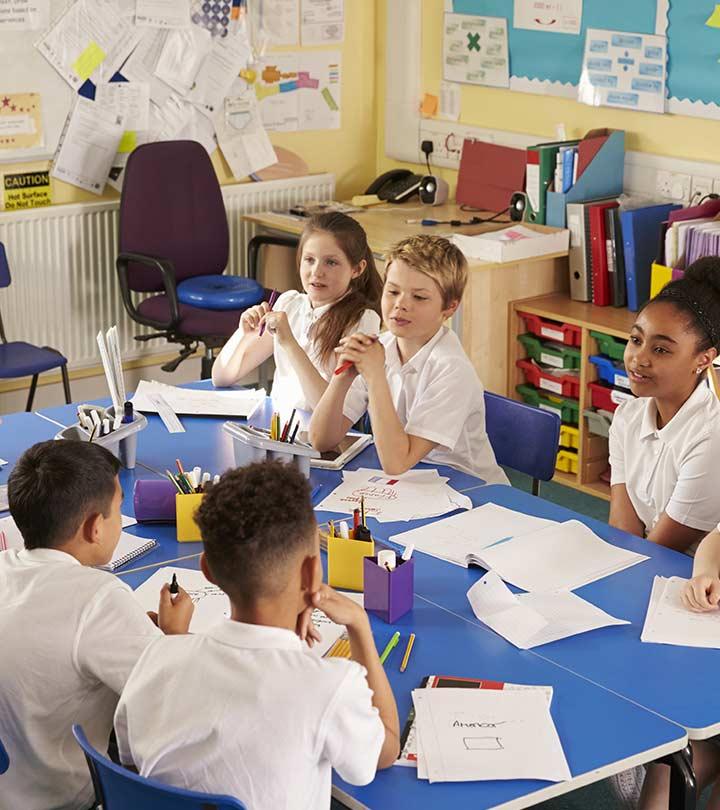Children Engaged In A Lively Debate