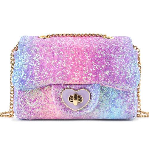 mibasies Little Girls Purse for Kids Toddler Rainbow Heart