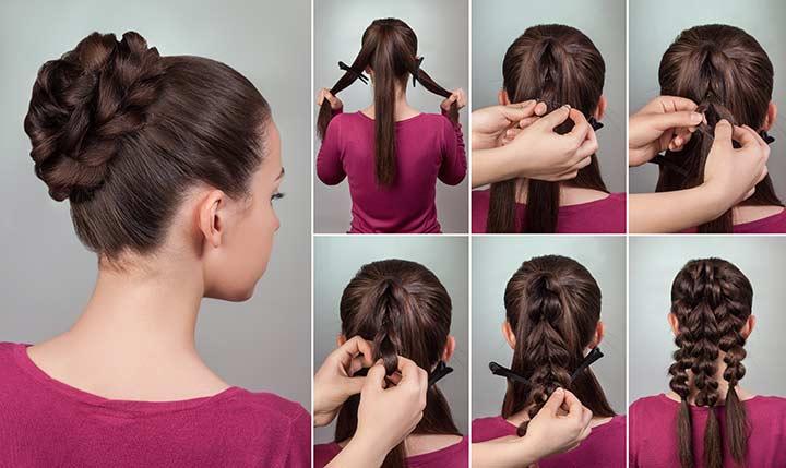 Updos, Buns and More – Easy Hairstyles to Go With Your Sarees [Infographic]  | saree.com by Asopalav