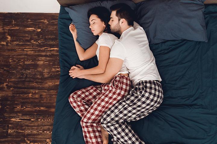 sleeping couple night wear