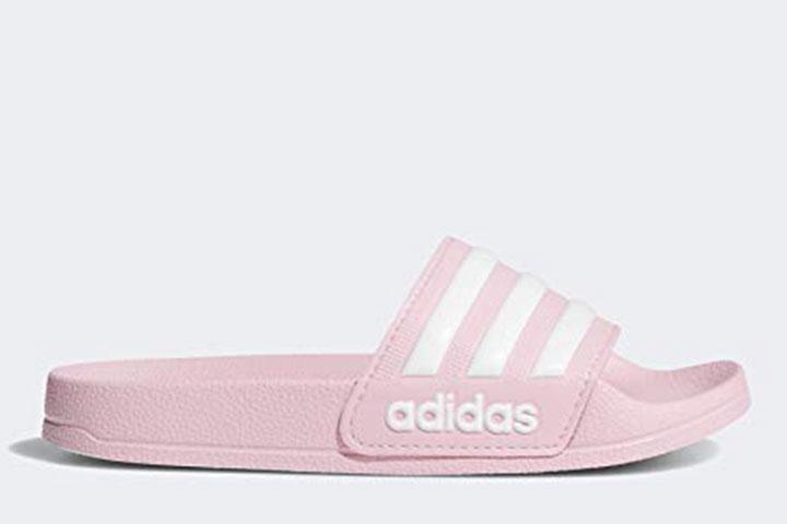 adidas girls slippers