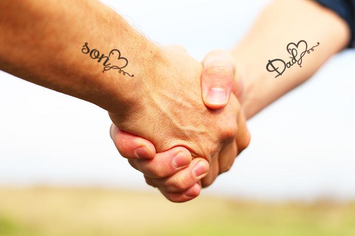 Collection of 30 Best Mom Dad Tattoos on Hand For Boys  TiptopGents