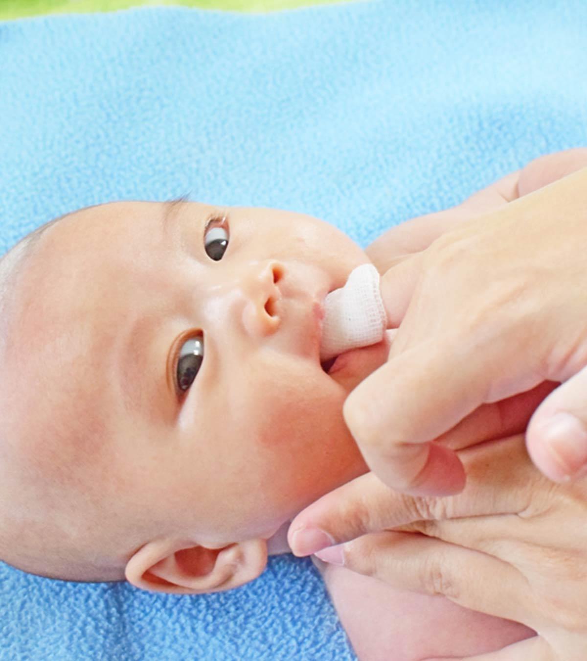 Parent Cleaning Baby