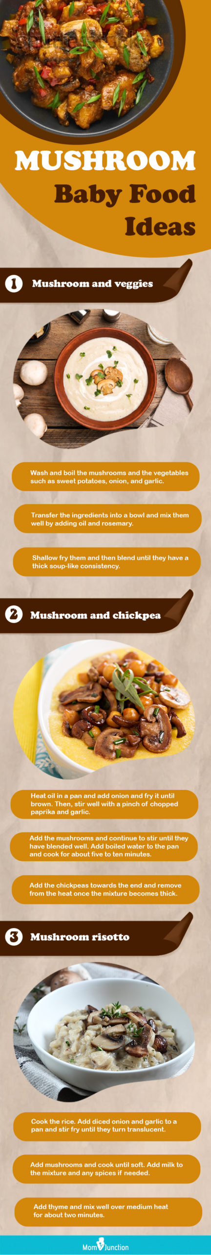 mushroom baby food ideas (infographic)