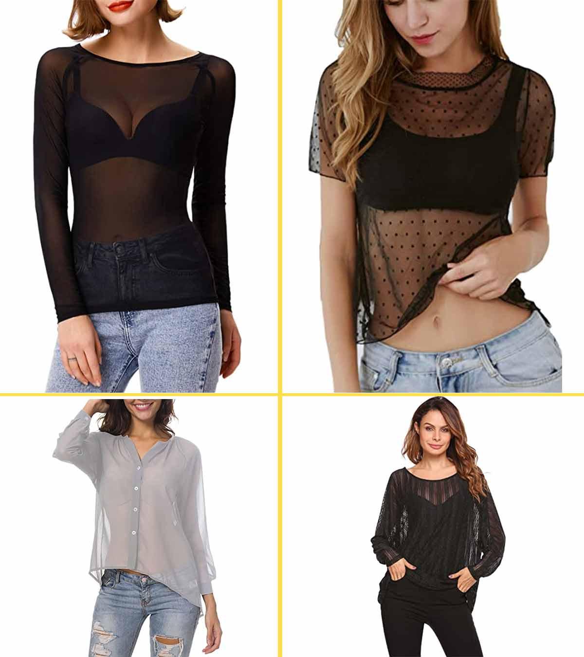 yoeyez Summer Tops for Women 2024 Spaghetti Straps Black Tank Tops For  Women Sleevelss Vest Low Cut Big Breast Crop Top Sexy Lace See Through T  Shirts 