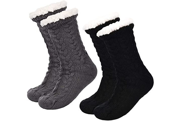 Thermal Mens Slipper Socks Winter Warm Short Cotton Thickened Home Sleeping  Soft Non Slip Grip Fuzzy Floor Sock Fluffy Male