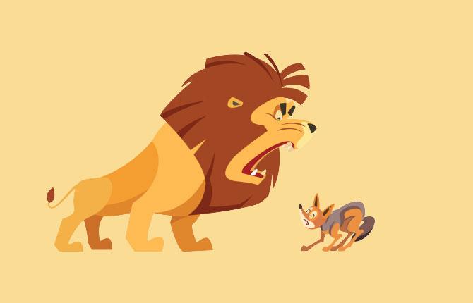 The Lion And The Jackal Story In Hindi