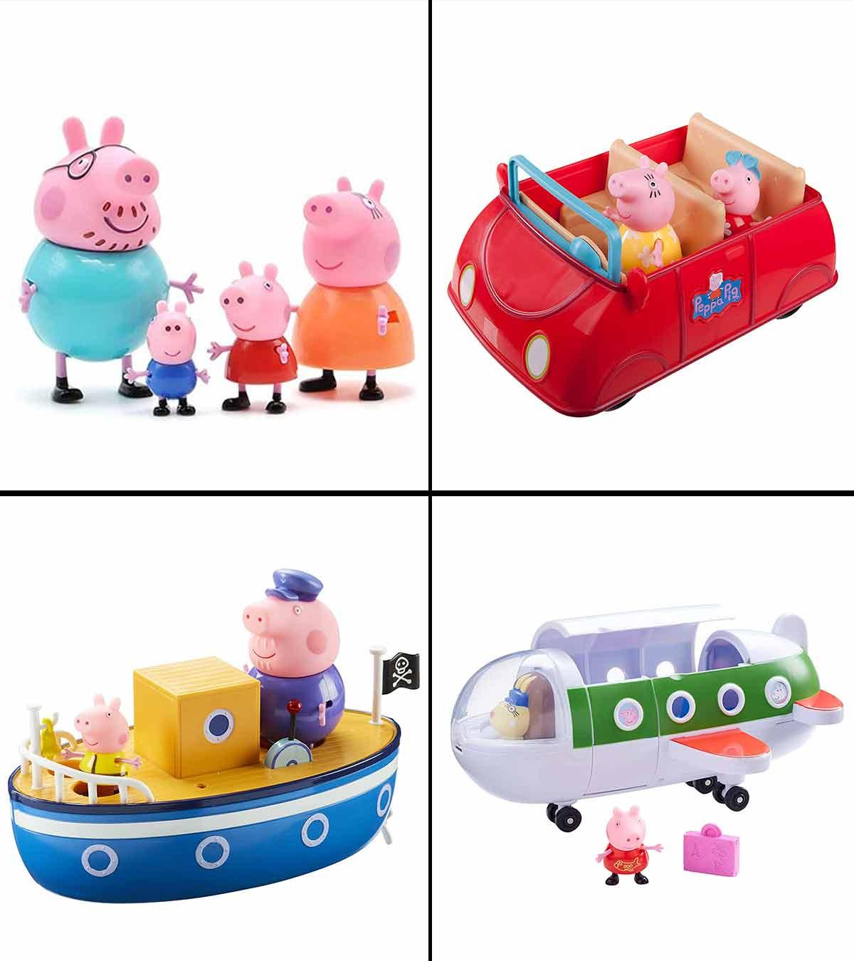 Peppa Pig's Deluxe House Playset Double Sided House + furniture + Boat  Figures