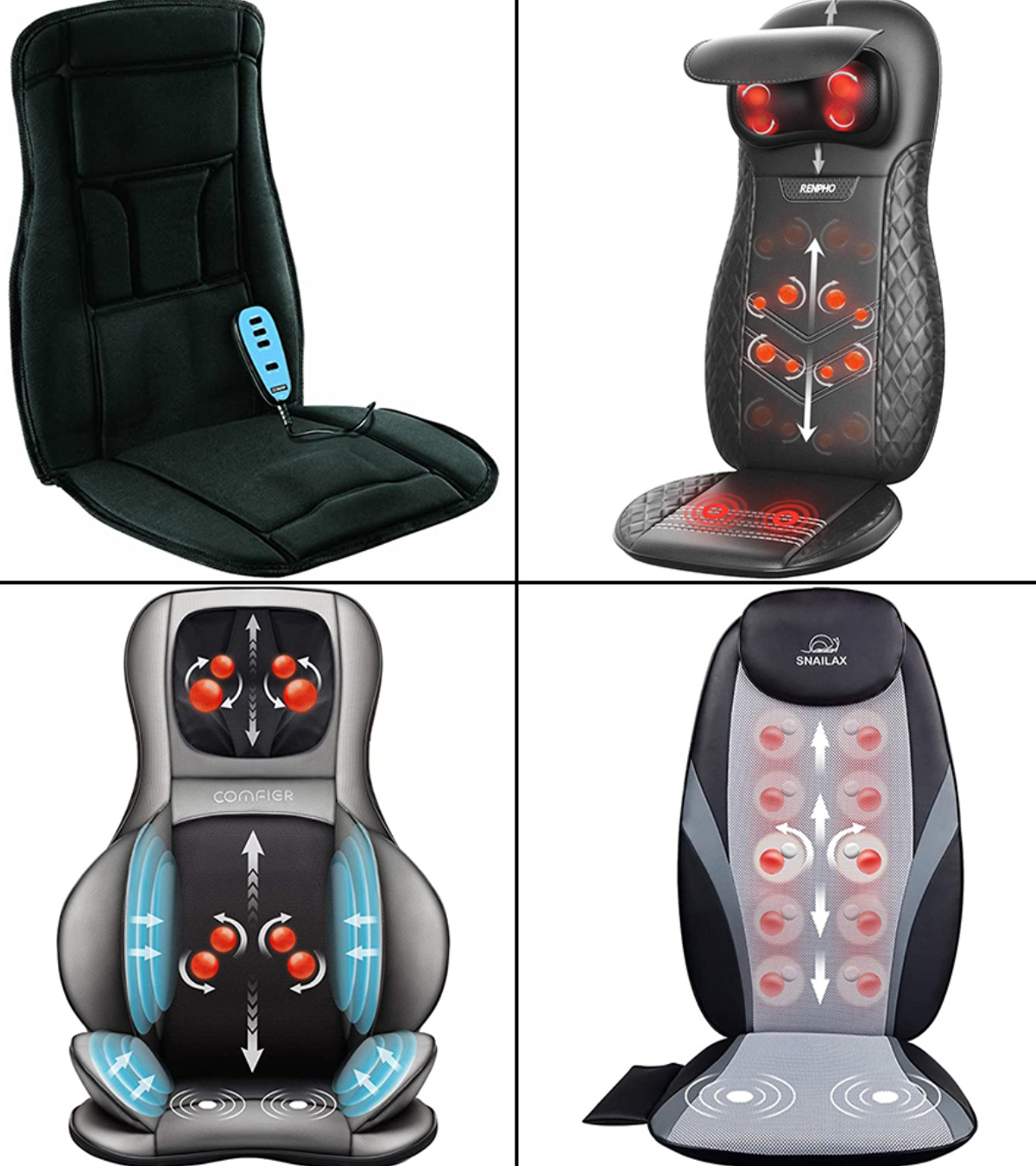 Massage Seat Cushion with Memory Foam  Buy our Snailax Vibration Massage Seat  Cushion at Snailax