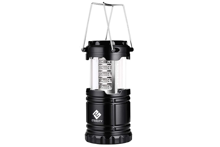 Enbrighten Color Changing LED Pop-Up Lantern, Rechargeable, Silver